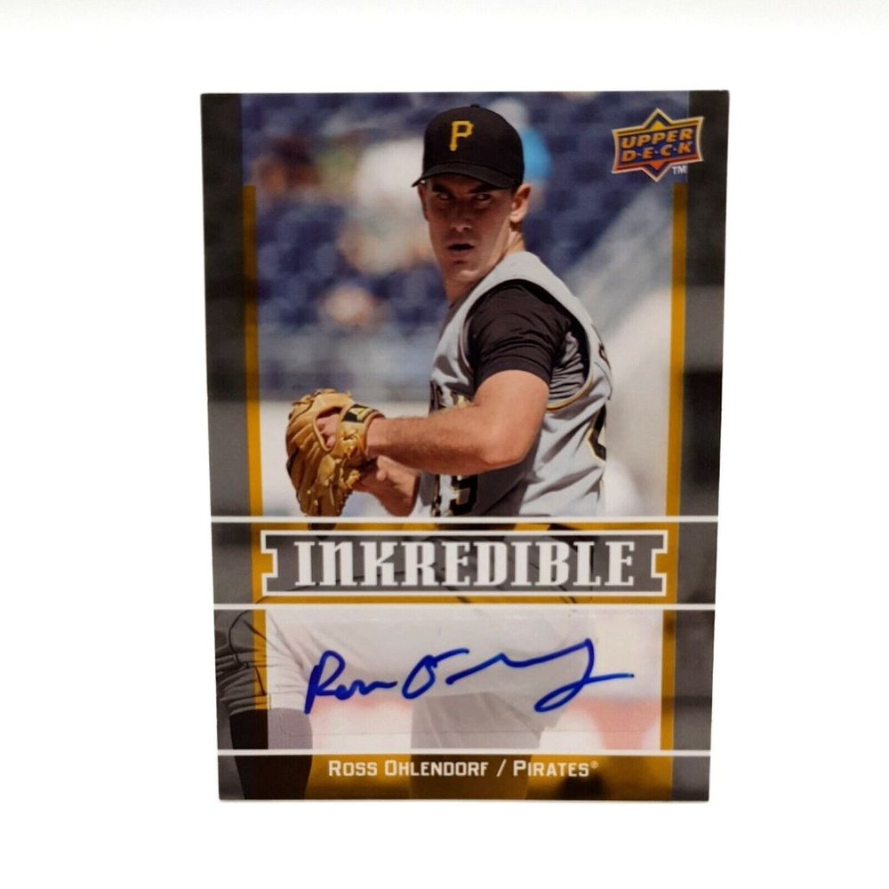 Ross Ohlendorf Pirates Baseball Card INK RO Autograph 09 Upper Deck Inkredible